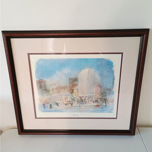 Limited Editon Signed Numbered Pat Whipp Dayton Aglow Print Framed Matted 17x20